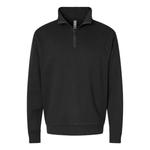 Флисовый пуловер унисекс с молнией на четверть Next Level, черный - фото 3