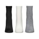 Носки-браслеты Solid buttersoft, 3 пары Memoi - фото