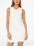 Мини-платье без рукавов Hervé Léger, белый - фото 3