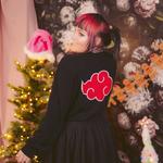 Наруто - Вязаный свитер с символом Акацуки - фото 3