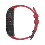 HUALIMEI Часы Protective Case Huawei Alloy Case Material 44/45mm S9/s8/s7/s6, Black case + silver button + black belt - фото 6