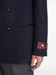 ETRO двубортный кашемировый блейзер, синий - фото 4