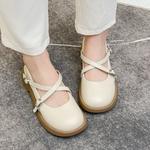 Туфли Мэри Джейн женские Shouba, бежевый - фото 8