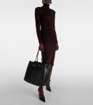 Сумка-тоут Tara из крупнозернистой кожи Tom Ford, черный - фото 5