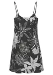 Пеньюар LASCANA с цветочным принтом, черный - фото 4