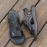 Пляжные шлепанцы мужские EGCHI, черный - фото 2