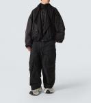 Камуфляжный худи-бомбер Balenciaga, черный - фото 2