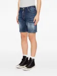 Джинсовые шорты с эффектом потертости Dsquared2, синий - фото 3