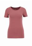 Футболка WE Fashion Basic T-shirt, Old Rose/Mottled Light Pink - фото 5