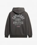 Худи с капюшоном на молнии Superdry Athletic Essentials, Grey/Anthracite - фото 3