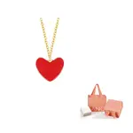 FANCI Synthetic Red Heart Necklaces Women's - фото