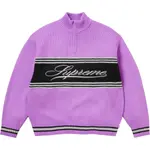 FW25 Script Stripe Half Zip Sweater Unisex Supreme, синий/темно-синий - фото 6