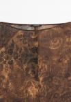Блуза Massimo Dutti Blouse, Brown - фото 8