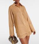 Рубашка с люрексом Lumière Oséree, золотой - фото 6