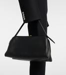 Кожаная плечевая сумка Cate Khaite, черный - фото 2