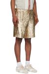 Шорты с золотыми пайетками Dries Van Noten - фото 2