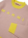 Marni Kids свитер с круглым вырезом, розовый - фото 4