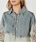 Джинсовая куртка chaq_houston Regular fit Desigual, синий - фото 4