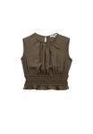 Блуза Koton SLEEVELESS , Khaki - фото 3