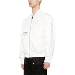Aape Куртка-бомбер на молнии с нашивкой логотипа, Ivory White - фото 5