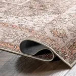 Ковер Sanna Distressed Medallion nuLOOM, 152x244 см, коричневый - фото 4