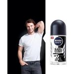 Оригинальный шариковый антиперспирант Black&White Invisible, 50 мл, Nivea - фото 2
