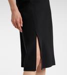 Платье миди из крепа на одно плечо Bottega Veneta, черный - фото 4