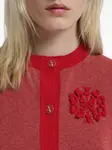 Вышитый кашемировый кардиган Barrie, красный - фото 5
