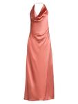 Платье Sutton Satin Cowlneck Halston, цвет Salmon - фото 3