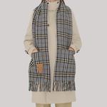 Клетчатый двусторонний шарф  Burberry - фото 10