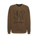 Свитер Palm Angels Monogram Statement Crew, Brown/Black - фото