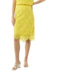 Юбка до колена comma, желтый - фото
