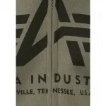 Толстовка с капюшоном Alpha Industries "BASIC ZIP HOODY", зеленый - фото 6