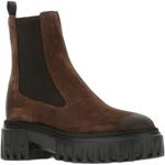 Женские челси на молнии HOGAN, коричневый - фото 4