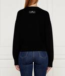 Свитер Elisabetta Franchi Cropped Fit, черный - фото 4