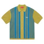 Поло Supreme Stripe Button Up Polo, Dusty Lime - фото