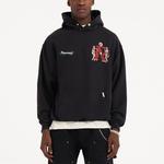 Премиум худи REPRESENT, серо-черное - фото 4