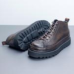 Devanro Черные мужские ботинки на шнуровке Coffee, цвет Coffee - фото 5