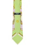 Шелковый галстук с принтом Versace, зеленый - фото 2