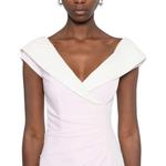 Асимметрированное платье макси с разрезом BALMAIN, мультиколор - фото 6