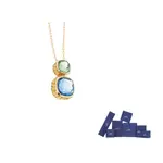 Хрома-ожерелье Swarovski, золотой - фото