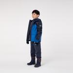 Детская трёхслойная водонепроницаемая утеплённая куртка для пеших походов NH100 синяя Quechua - фото 5