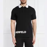 Рубашка поло стандартного кроя Karl Lagerfeld, черный - фото