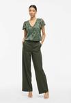 Брюки VILA VIVARONE WIDE, Deep Depths/Green - фото 2