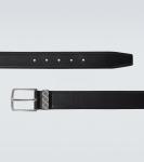 Кожаный ремень Bottega Veneta, Black-Silver - фото 4