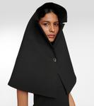 Мини-платье-трансформер из твила А-силуэта Coperni, черный - фото 4