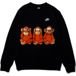 Унисекс худи Nike черное - фото