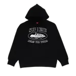 Толстовка Supreme x Corteiz Rules The World Hooded 'Black', черный - фото