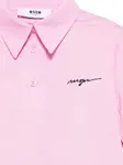 Платье с вышитым логотипом MSGM Kids, розовый - фото 3