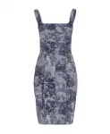 Платье-Футляр с цветочным принтом Guess, синий - фото